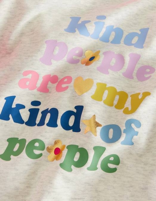 Boden vêtements marne/pomme de crabe à l'avoine filles sweat à capuche à logo et manches volumineuses LB2X2852