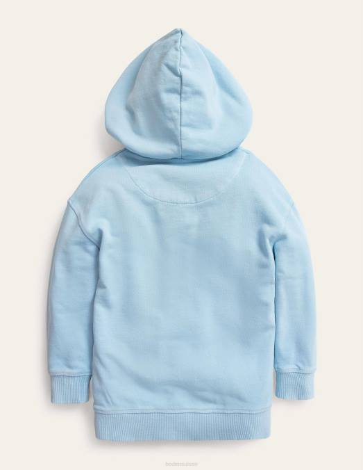 Boden vêtements surf bleu filles sweat à capuche teint en pièce LB2X3278