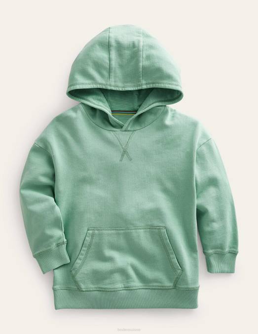 Boden vêtements vert opale filles sweat à capuche teint en pièce LB2X805