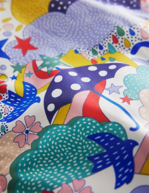 Boden vêtements ivoire multi météo filles anorak doublé en jersey LB2X3180