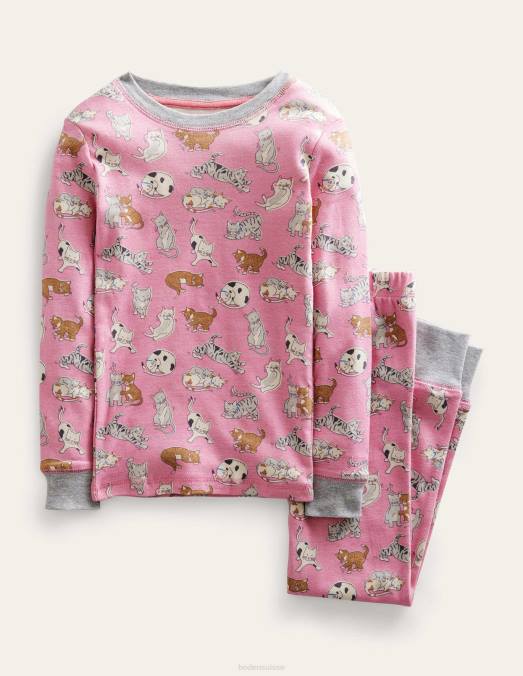 Boden vêtements chats roses en formica filles pyjama caleçon long bien ajusté LB2X2719