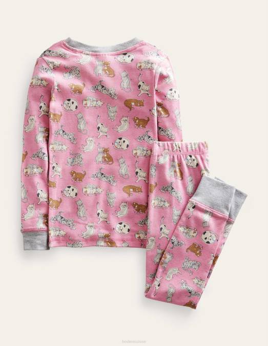 Boden vêtements chats roses en formica filles pyjama caleçon long bien ajusté LB2X2719