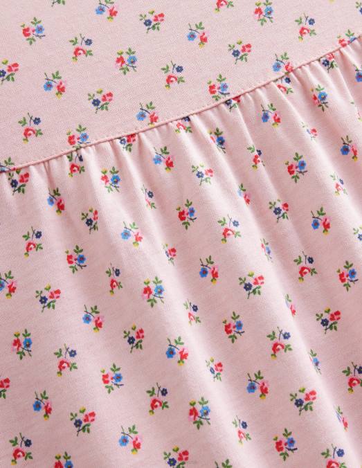 Boden vêtements provence rose poussiéreux floral filles nuisette imprimée à manches courtes LB2X3282