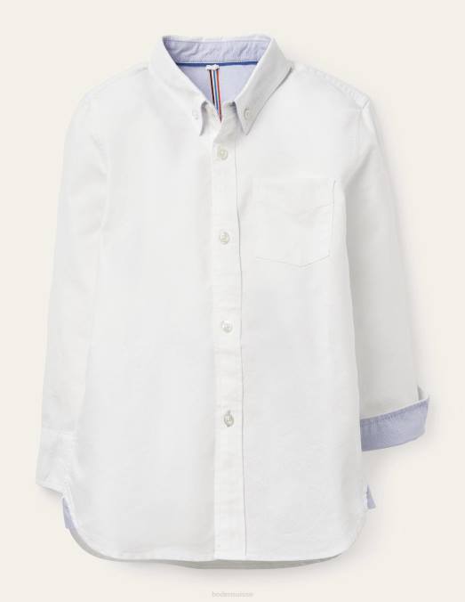 Boden vêtements richelieu blanc garçons chemise oxford LB2X892