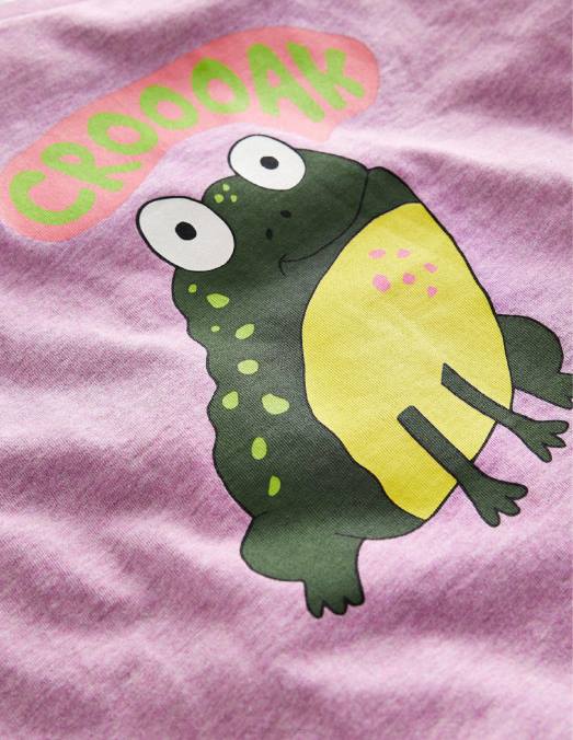 Boden vêtements grenouille violette garçons t-shirt décontracté grenouille LB2X861