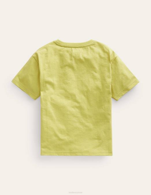 Boden vêtements jaune groseille garçons t-shirt à appliqué libellule LB2X865
