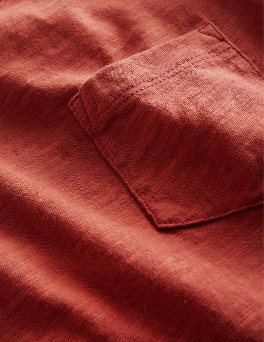 Boden vêtements marrons rôtis garçons t-shirt flammé délavé LB2X857