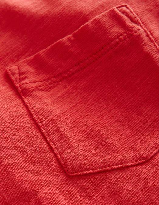 Boden vêtements rockabilly rouge garçons t-shirt délavé à manches longues LB2X867