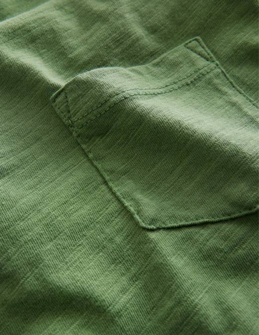 Boden vêtements vert safari garçons t-shirt flammé délavé LB2X870