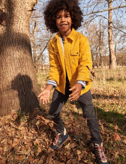 Boden vêtements gris de suie garçons jean skinny en jersey LB2X910