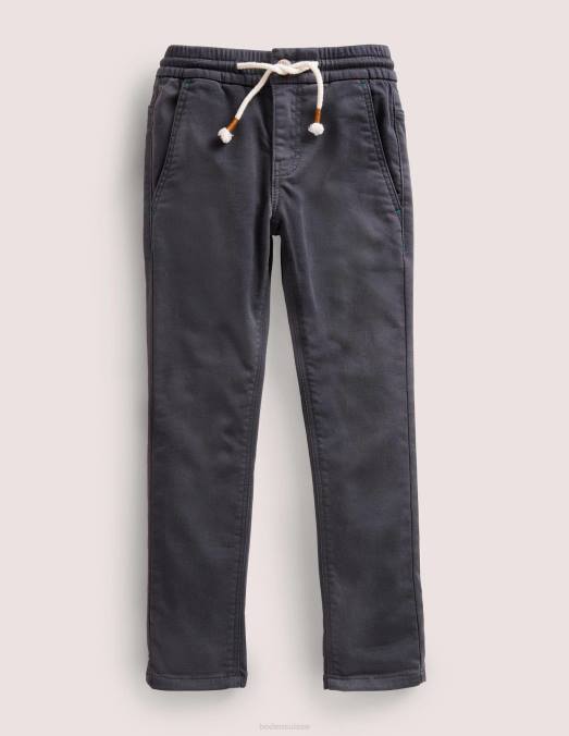 Boden vêtements gris de suie garçons jean skinny en jersey LB2X910