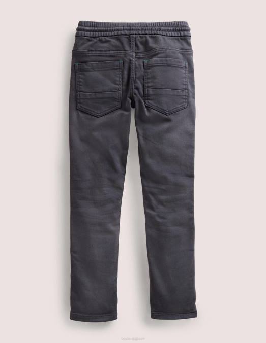 Boden vêtements gris de suie garçons jean skinny en jersey LB2X910
