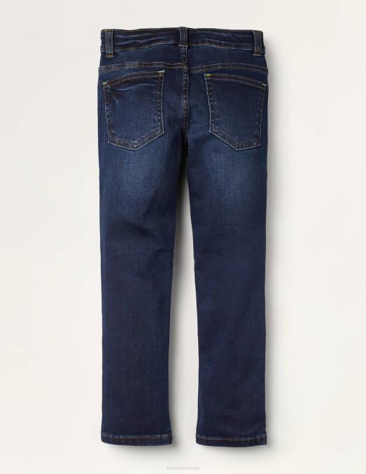 Boden vêtements sombre ancien garçons jean slim en denim vintage foncé LB2X901