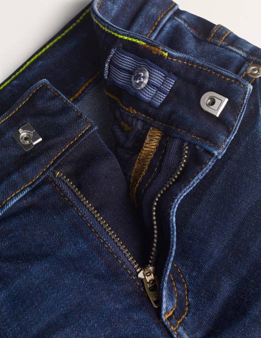 Boden vêtements sombre ancien garçons jean slim en denim vintage foncé LB2X901