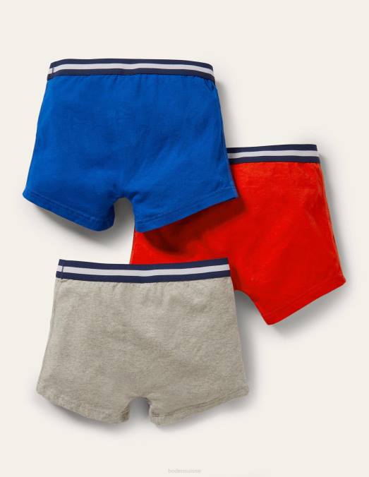 Boden vêtements bloc de couleurs garçons lot de 3 boxers en jersey LB2X922