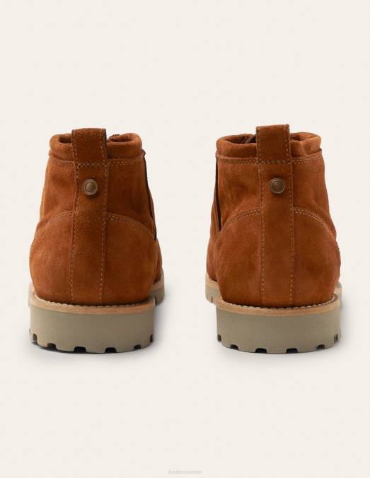 Boden chaussure brun clair Hommes bottes à lacets en daim LB2X3586