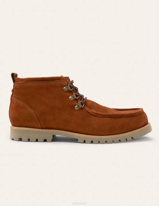 Boden chaussure brun clair Hommes bottes à lacets en daim LB2X3586