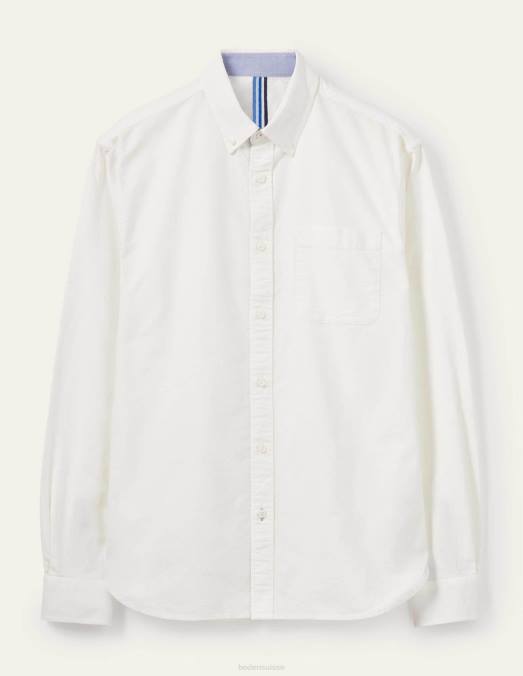 Boden vêtements blanc Hommes chemise oxford coupe slim LB2X3518