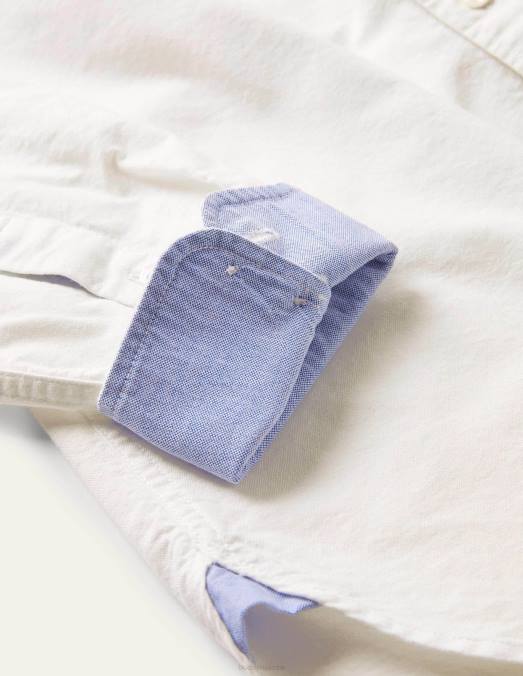 Boden vêtements blanc Hommes chemise oxford coupe slim LB2X3518