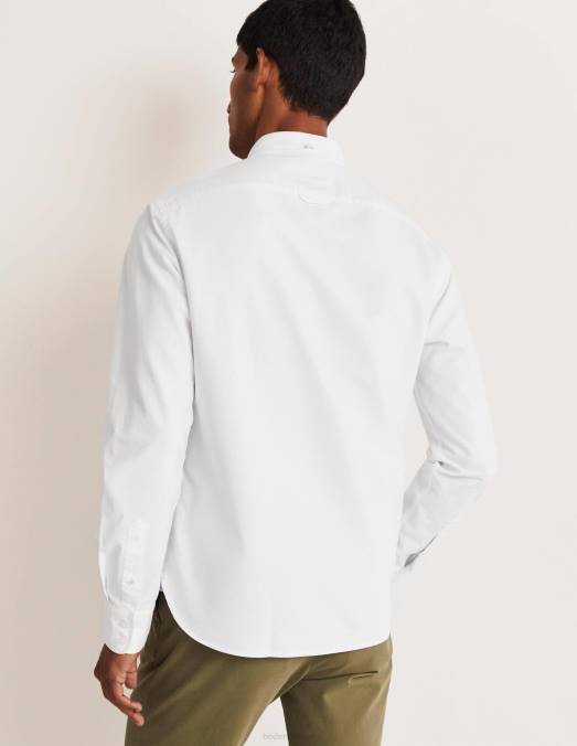 Boden vêtements blanc Hommes chemise slim boutonnée LB2X3569