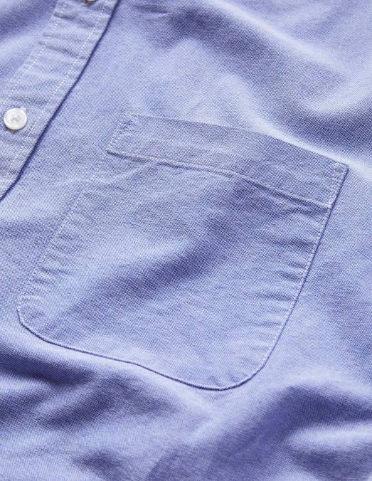 Boden vêtements bleu Hommes chemise oxford coupe slim LB2X3630