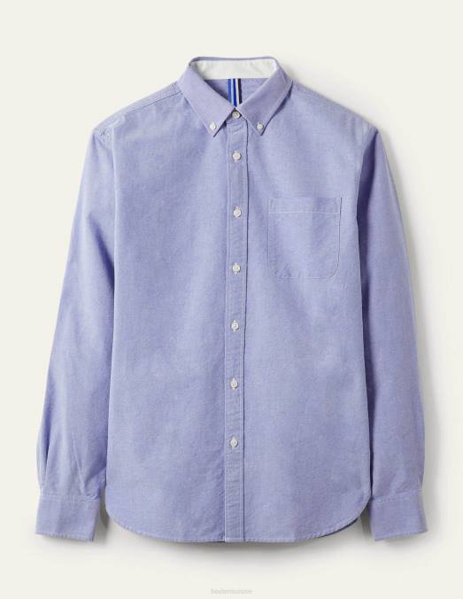 Boden vêtements bleu Hommes chemise oxford coupe slim LB2X3630