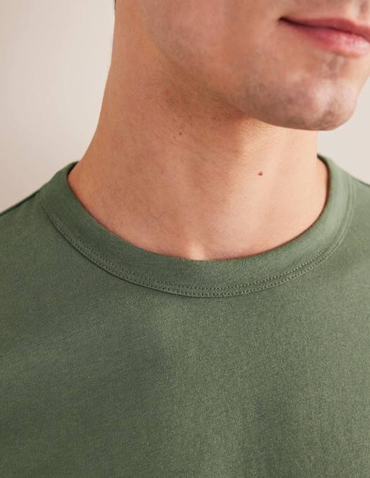 Boden vêtements alligator vert Hommes t-shirt slim à manches longues LB2X3639