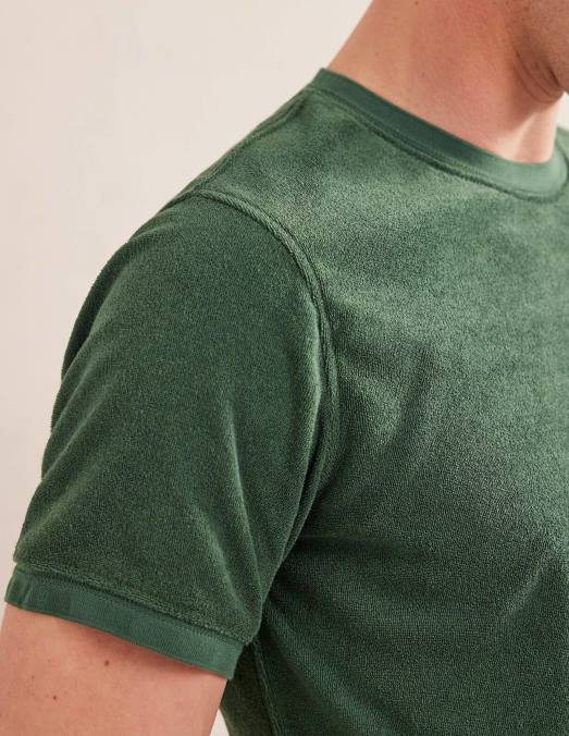 Boden vêtements feuille de palmier verte Hommes t-shirt en éponge LB2X3567