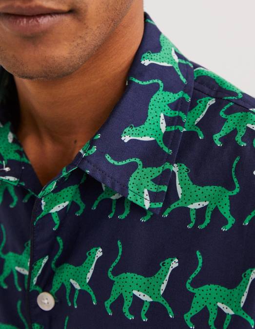 Boden vêtements léopards de la marine Hommes ensemble de pyjama tissé LB2X3559