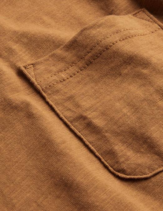 Boden vêtements ours en peluche marron Hommes polo à manches courtes en jersey flammé LB2X3539