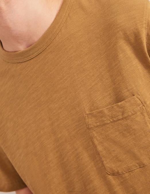 Boden vêtements ours en peluche marron Hommes t-shirt flammé blanchi LB2X3550