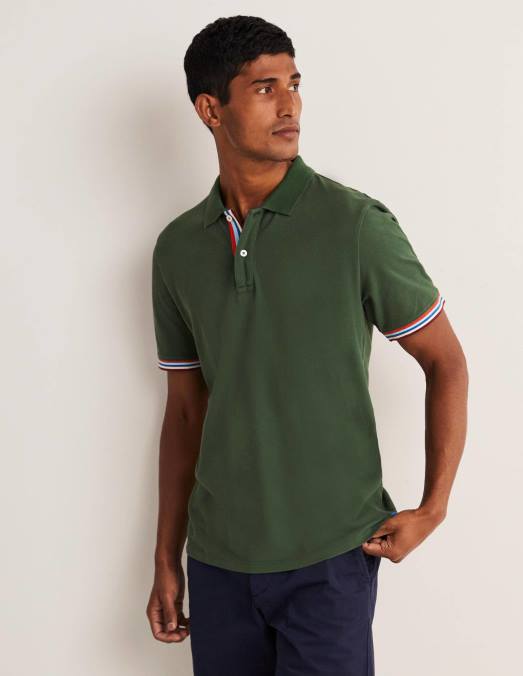 Boden vêtements parc vert Hommes polo piqué LB2X3635