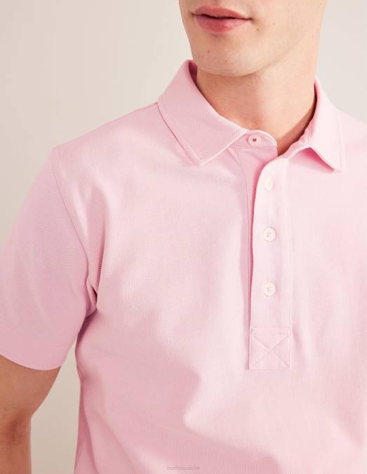 Boden vêtements rose guimauve Hommes polo piqué coupe slim LB2X3533