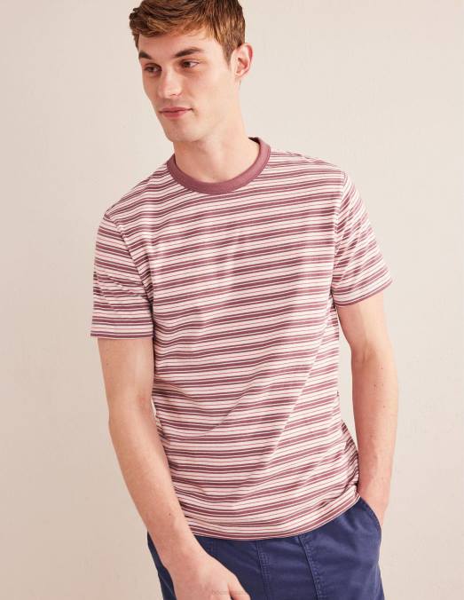 Boden vêtements rose renaissance/corail Hommes t-shirt classique coupe slim LB2X3520