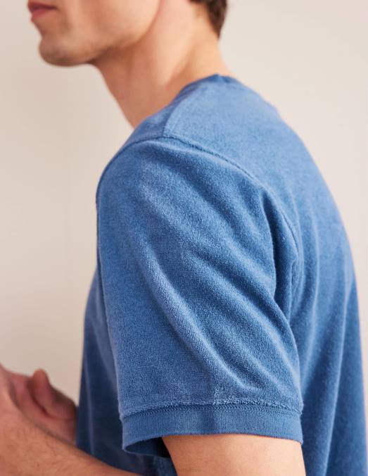 Boden vêtements vraie marine Hommes t-shirt en éponge LB2X3565