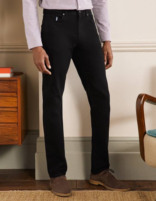Boden vêtements jean noir Hommes jean droit LB2X3591