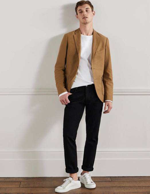 Boden vêtements jean noir Hommes jean slim LB2X3616