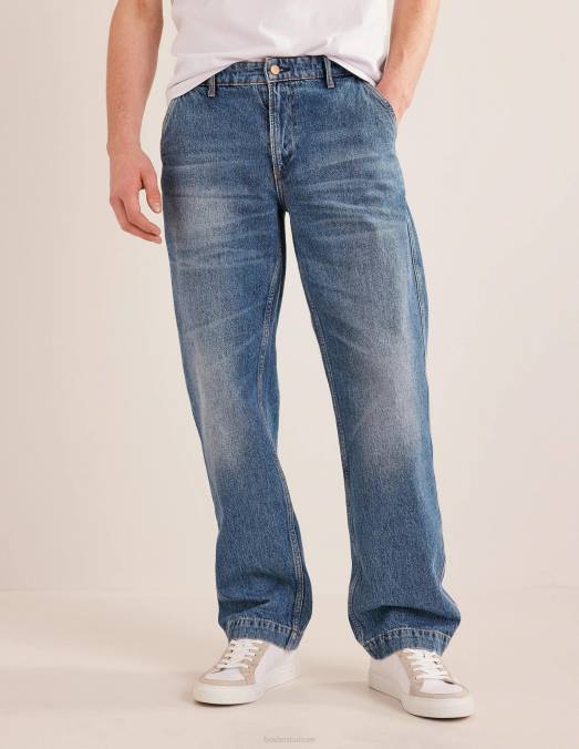 Boden vêtements tendance lavage moyen Hommes jean coupe décontractée LB2X3538