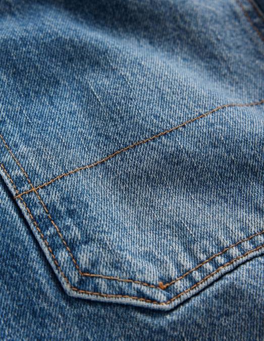 Boden vêtements tendance lavage moyen Hommes jean coupe décontractée LB2X3538