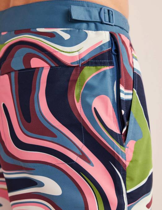 Boden vêtements tourbillon multi-utopie Hommes short de bain taille fixe LB2X3547