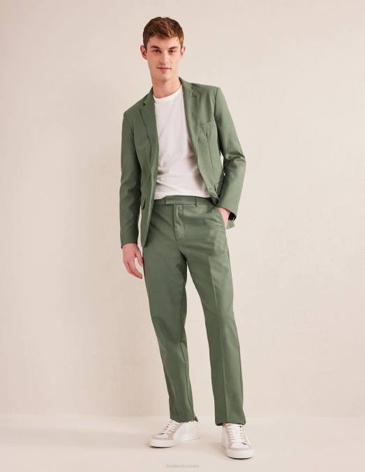 Boden vêtements alligator vert Hommes pantalon habillé délavé LB2X3623