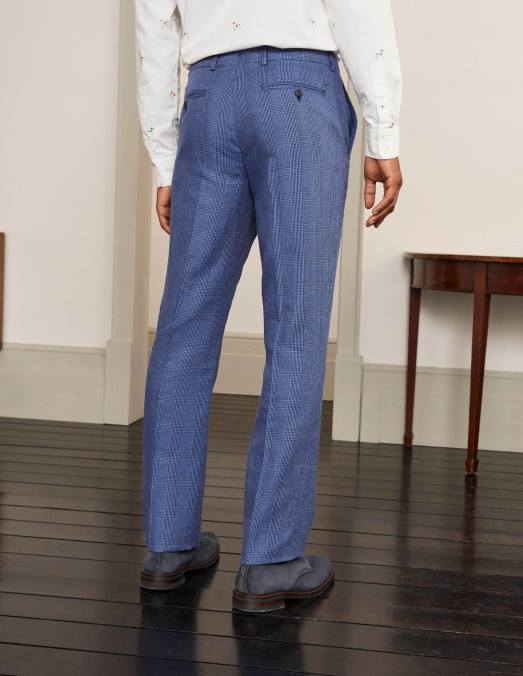 Boden vêtements blues pow Hommes pantalon cavenham en lin mélangé LB2X3594