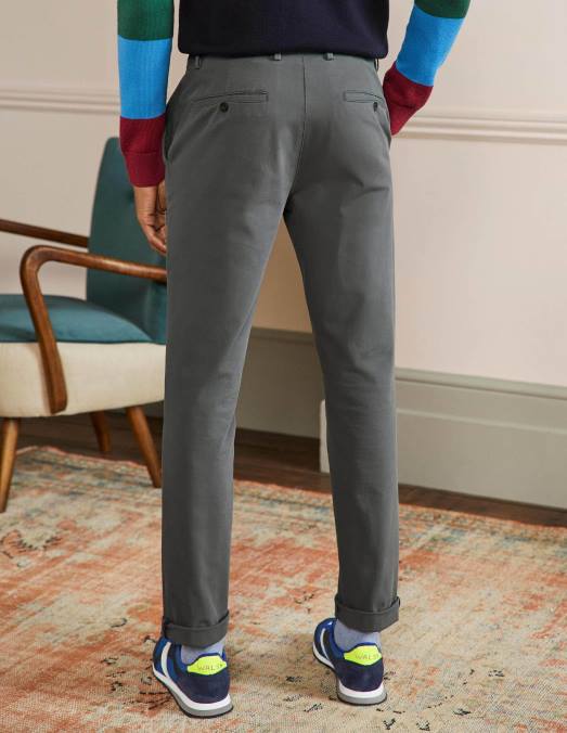 Boden vêtements gris de Londres Hommes pantalon chino slim LB2X3614
