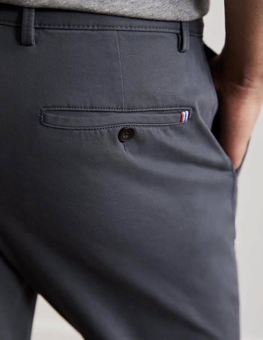 Boden vêtements gris de Londres Hommes pantalon chino slim LB2X3614