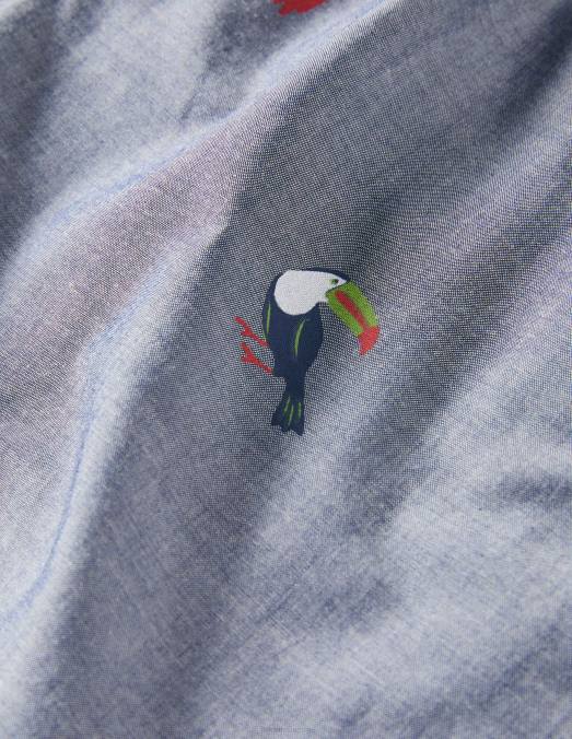 Boden vêtements toucans en chambray Hommes bas de pyjama en popeline de coton LB2X3598