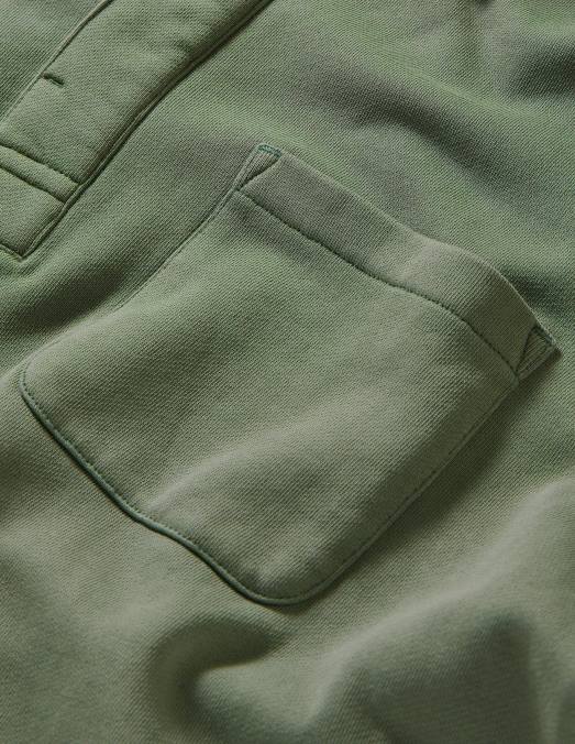 Boden vêtements alligator vert Hommes sweat-shirt à col boutonné LB2X3622