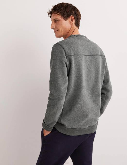 Boden vêtements marne de charbon/voiture Hommes sweat-shirt ultradoux LB2X3593