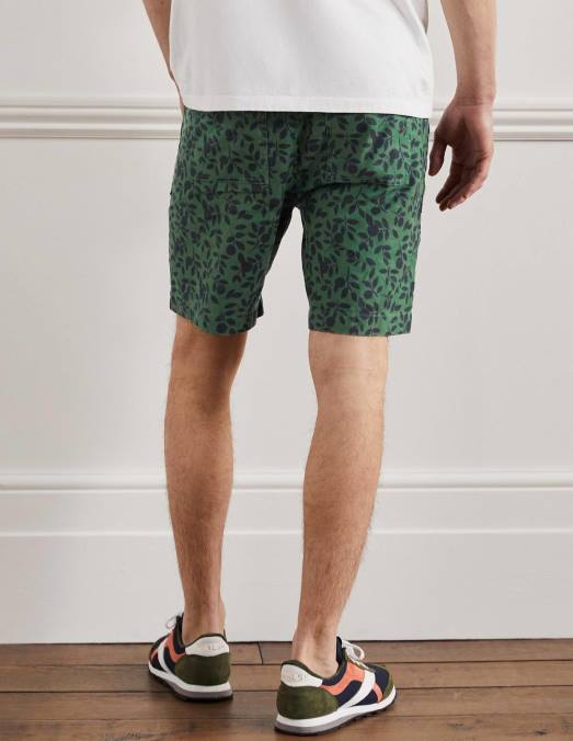 Boden vêtements feuillage de Castleton Hommes short facile en lin mélangé LB2X3576