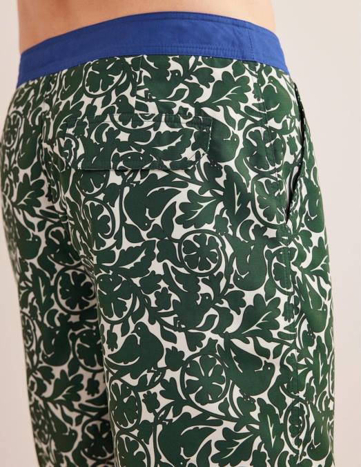 Boden vêtements oiseau héron vert Hommes short à taille fixe LB2X3532