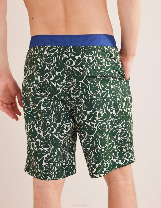 Boden vêtements oiseau héron vert Hommes short à taille fixe LB2X3532